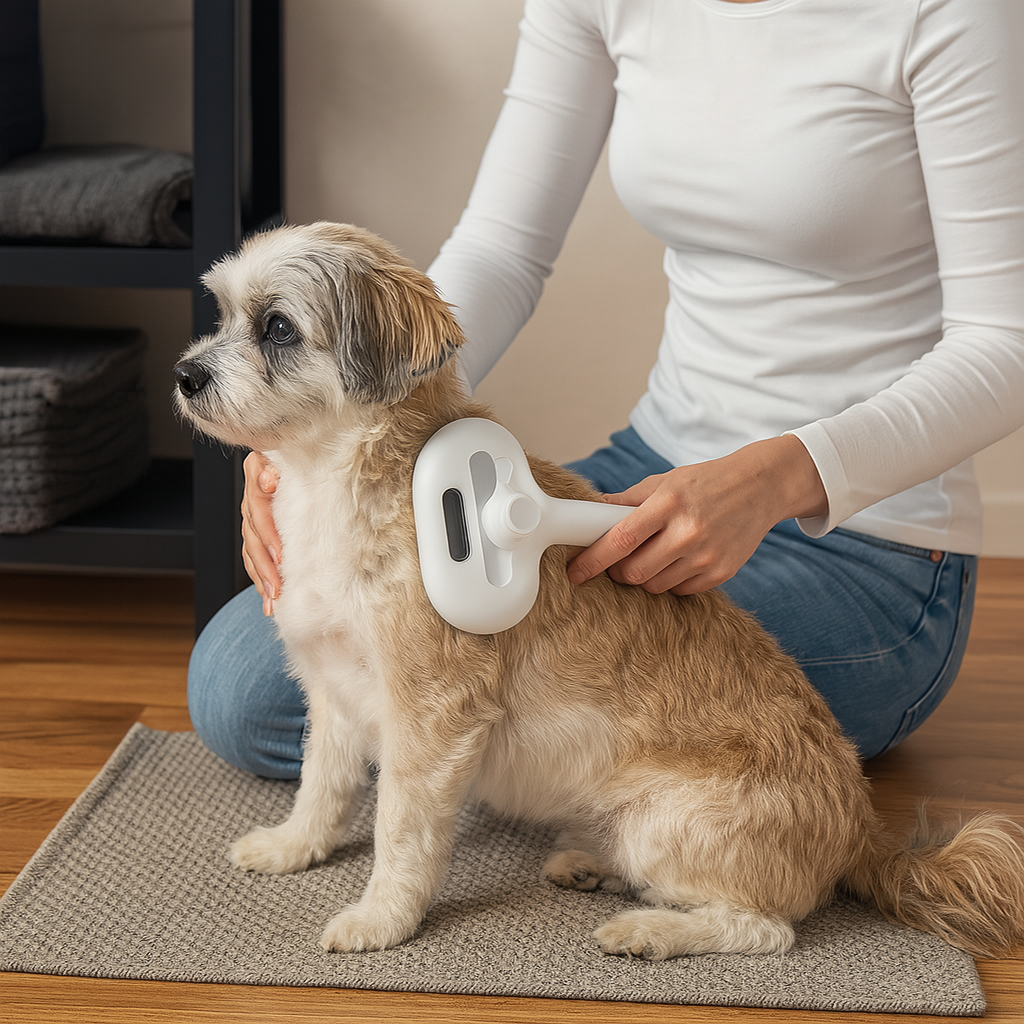 FurEase™ All-in-One Pet Grooming Mist Brush