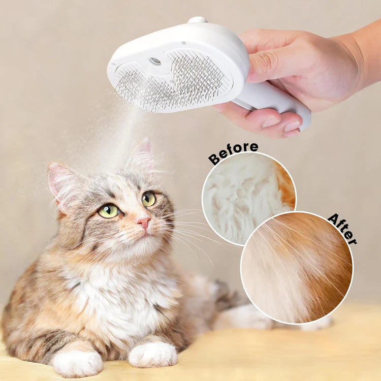 FurEase™ All-in-One Pet Grooming Mist Brush
